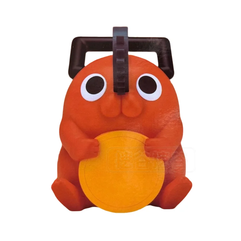 Фото Оригинальная фигурка Bandai Chainsaw Man Pochita Sofubi, Q-версия, аниме-фигурка Sofvimates, модель из ПВХ, коллекционная игрушка, 13 см, JP №5