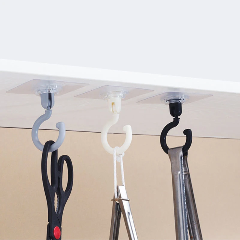 

Ceiling Rotary Hook Strong Hook Household Multi-function Adhesive Hook Wall Hook