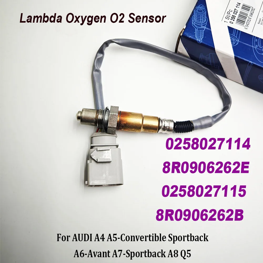 Кислородный O2 Датчик Lambda 0258027114 0258027115 8R0906262 8R0906262E 8R0906262B для Audi A4 A5 A6 A7 A8 Q5 Q7 2 0 TFSI CNCE