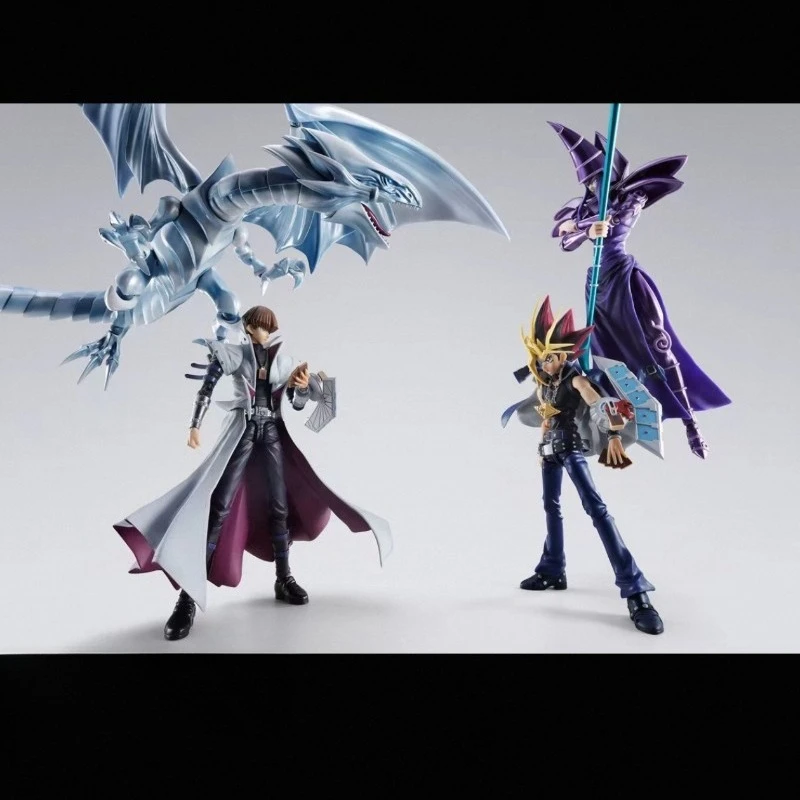Фото В наличии Bandai SHFiguarts Оригинальная аниме-фигурка Yu-Gi-Oh! Коллекционная фигурка-модель Президента Сето Каибы из Battle City, подарок DT №5