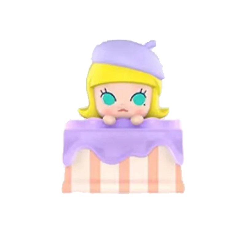 POPBean кремовый торт серии 3 5 см Labubu Pucky делающий PU Dimoo Skullpanda Молли экшн-фигурки куклы