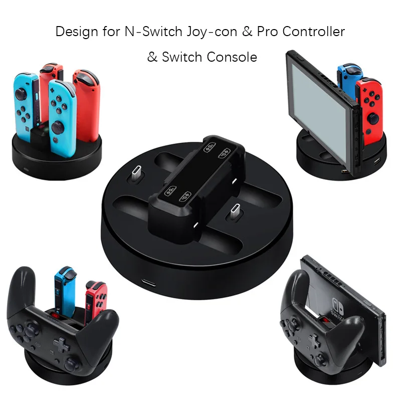 

Зарядная док-станция для N-Switch Joy-con, для контроллера Switch Pro, зарядная док-станция для консоли Switch, зарядная док-станция