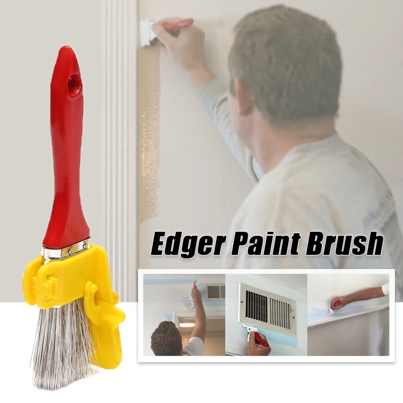 

1Set Clean Cut Profesional Edger Paint Brush Edger Brush Tool Multifunctional Imitation Wool Roller Brush Tool