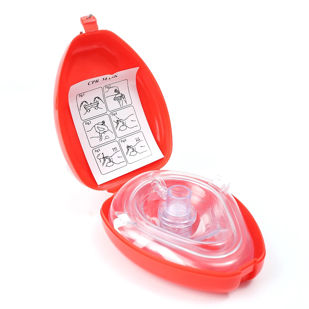 

One-Way CPR Face Sheild Survival Mask First Aid Masks Rescue CPR Mask Emergency Resuscitator Outdoor Car Survival Gear