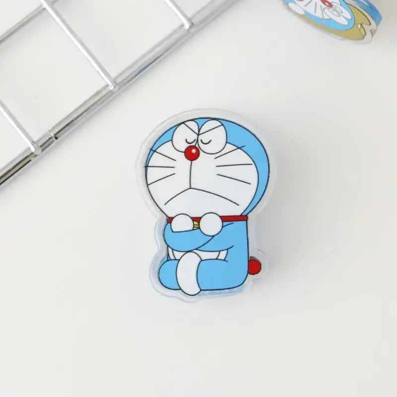 6 шт./компл. Kawaii аниме Doraemon акриловый двусторонний зажим Pp студенческий для книг