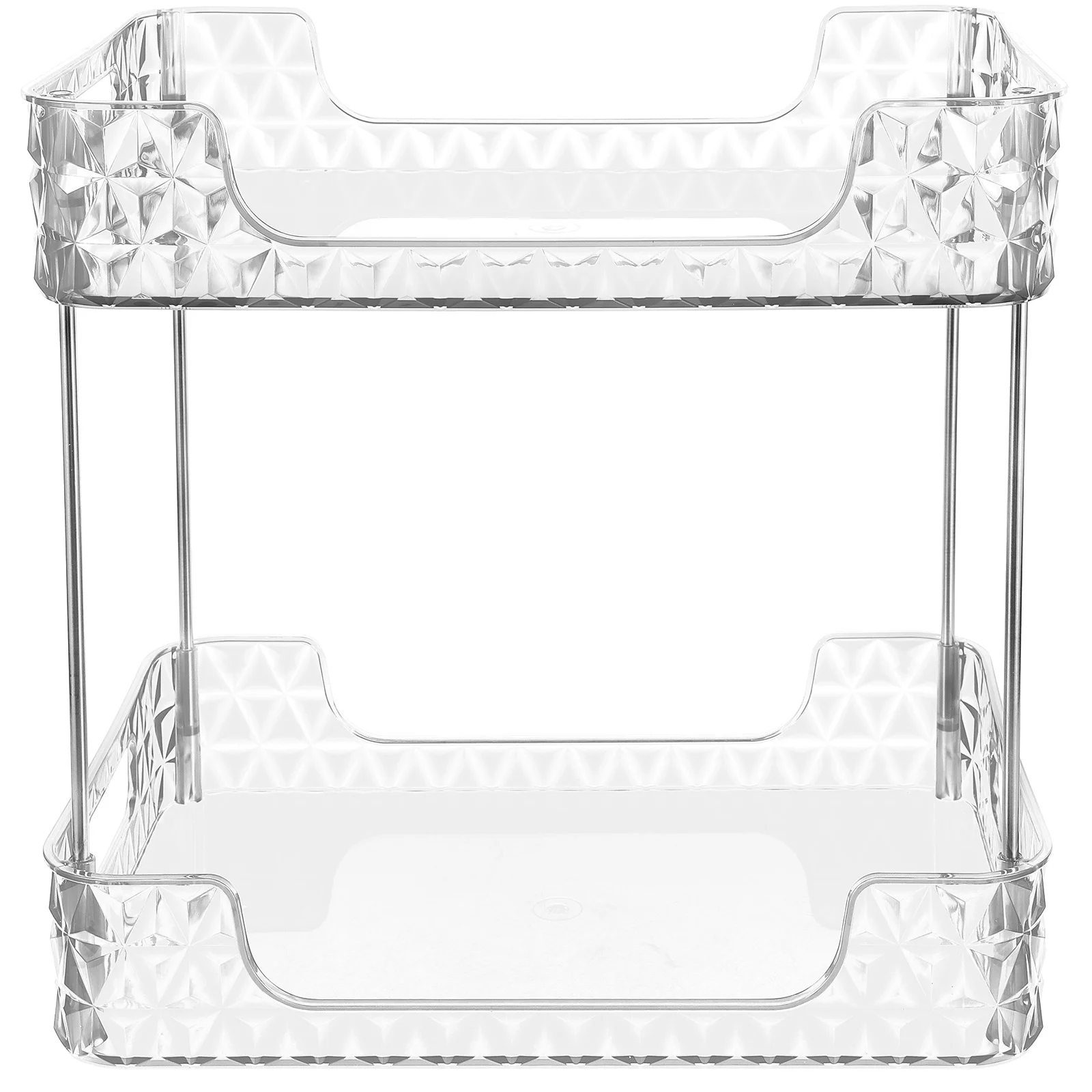 

Прозрачный органайзер, 2-уровневый многоцелевой органайзер для ванной комнаты, органайзер для столешницы, органайзер для ванной комнаты