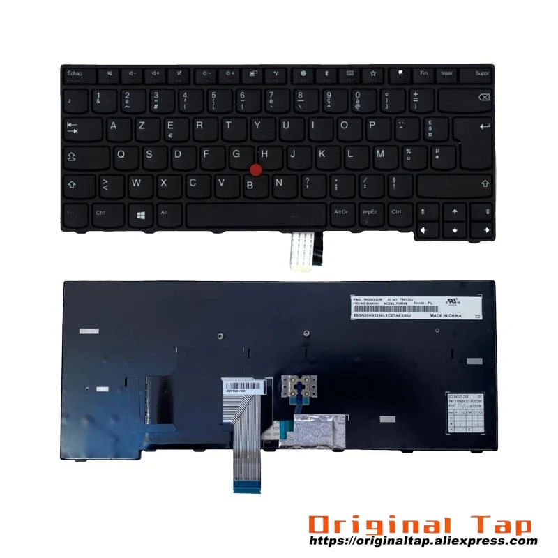 Французская клавиатура FR для Lenovo Thinkpad E470 E470c E475 01AX011 01AX051 01AX091