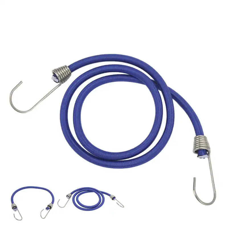 

Marine Bungee Cord Firm Abrasion Resistant Elastic Shock Cord Heavy Duty with Hooks for Yachts for Boats for Bikes