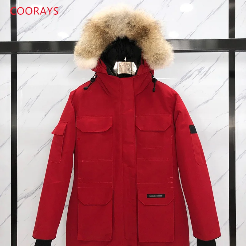 

hooded down jacket 09 new canada down jacket women Parker expedition coat waterproof 90% white goose down