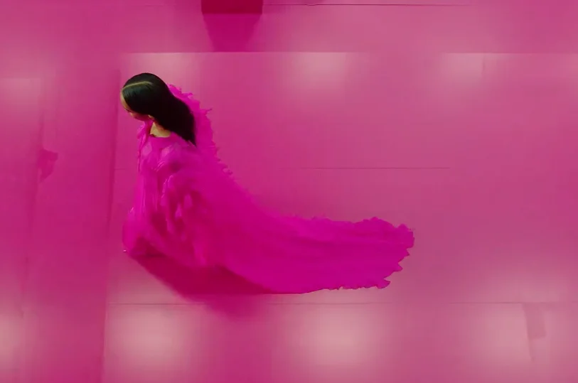 Женские платья Dream розового цвета макси с блейзером пышная Тюлевая сетчатая