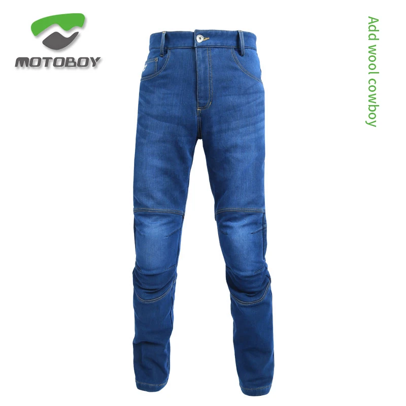 MOTOBOY  Motorcycle Jeans Men  Blue Pants  CE Protection Armor Winter Jeans Protective Gear Riding Touring Motorbike Trousers enlarge