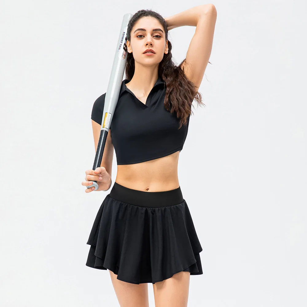 

Women High Waist Tennis Skirt Golf Skorts with Inner Shorts for Athletic Skirts Running Workout Sports Workout Fitness Clothing