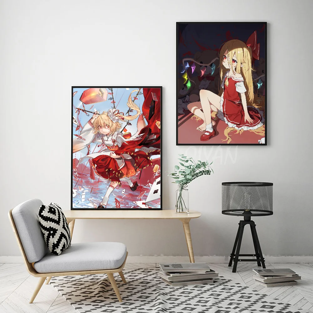 Flandre Scarlet Touhou Project Series плакат наклейки художественные настенные фрески Декор