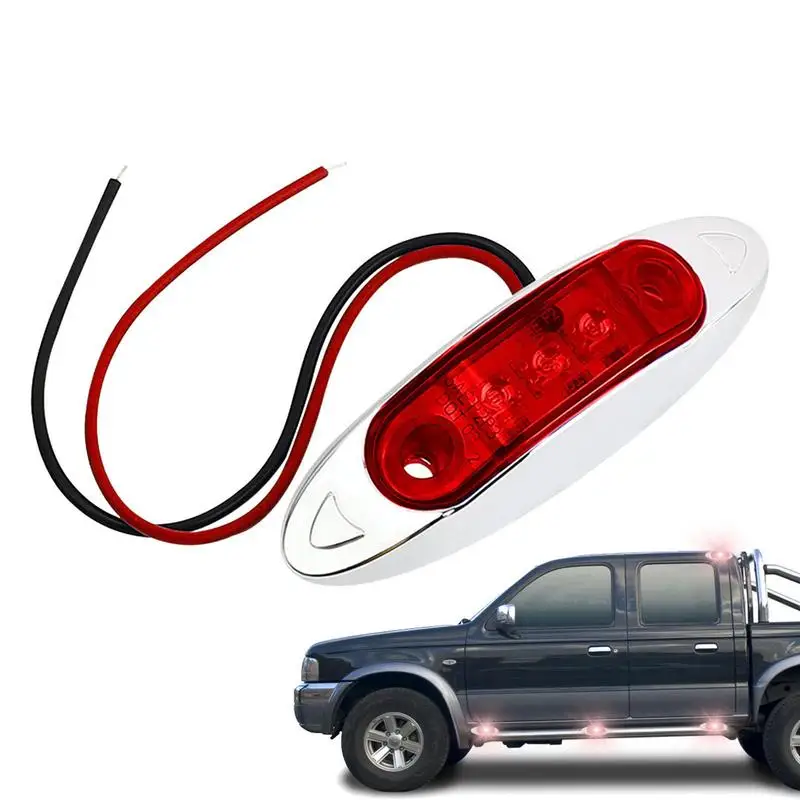 

Side Step Lights For Truck 12-24V Wireless Trailer LED Marker Lights 3LED Taillights For Vehicles Truck RV Camper Pickup