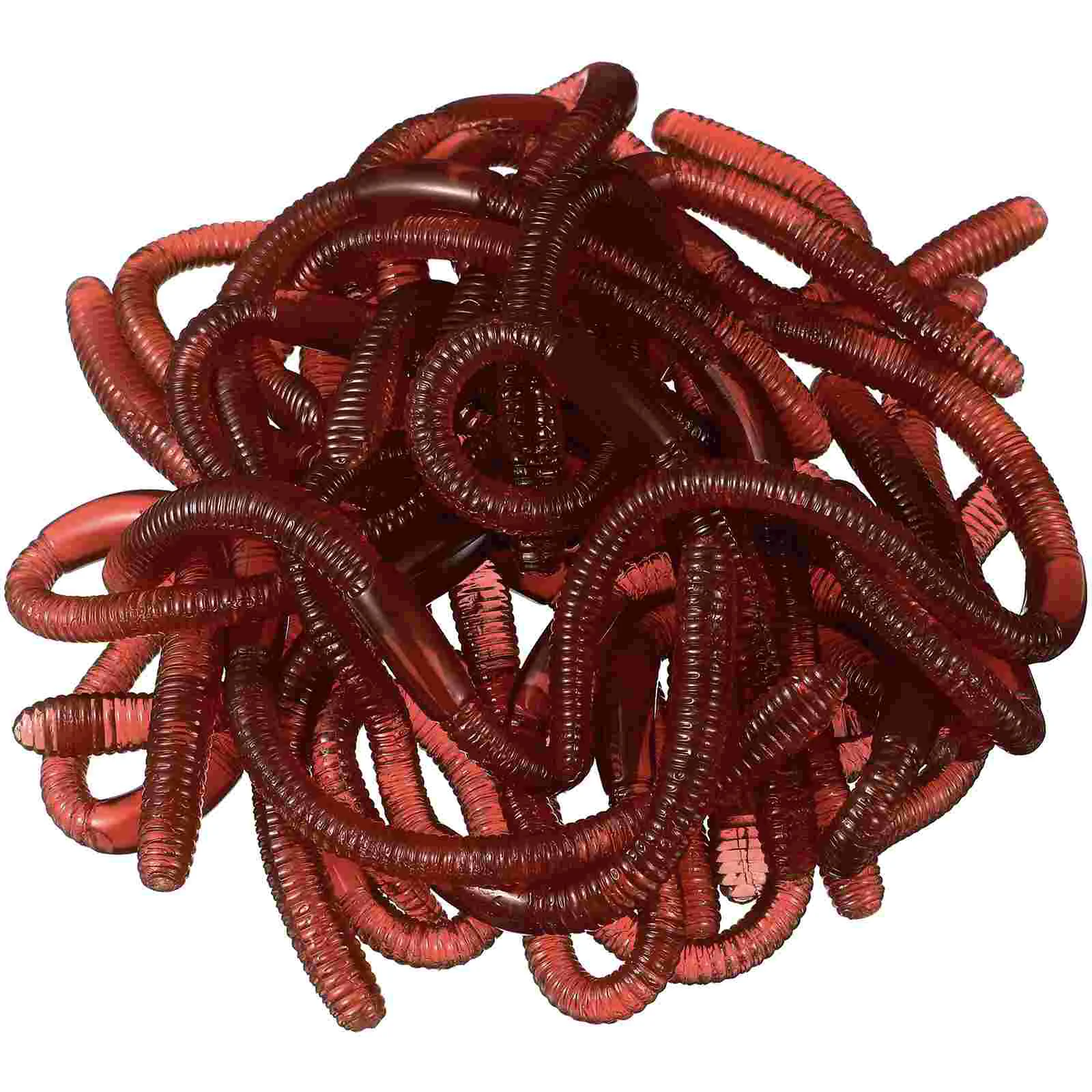 

Artificial Earthworm Faux Worms Toy Earthworms Props Baits Simulation Model Fake Stretchy Toys