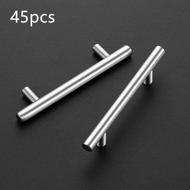 

45 шт. ручки для шкафа, ручки для кухонного шкафа из нержавеющей стали, ручки для шкафа длиной 5 дюймов, центр отверстий 3 дюйма