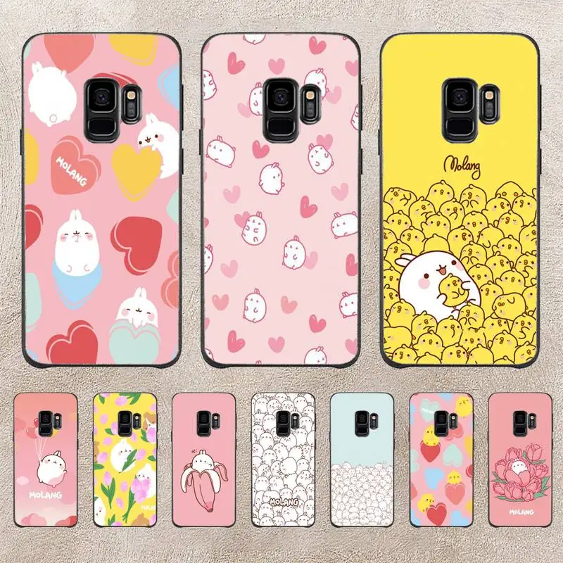 

Kawaii Molang Phone Case For Samsung Galaxy A51 A50 A71 A21s A71 A41 A70 A30 A22 A02s A53 A72 A73 5G Cover