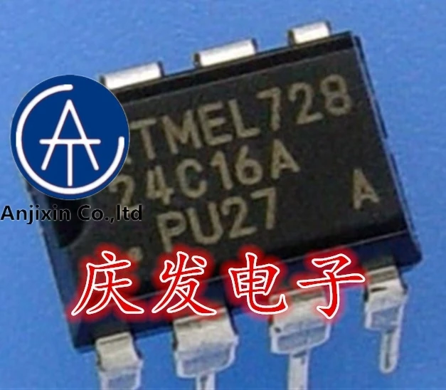 

10 PCS 100% orginal new 100% quality real stock AT24C16A - 24 c16a 10 pu - 2.7 - PU27 DIP8 storage