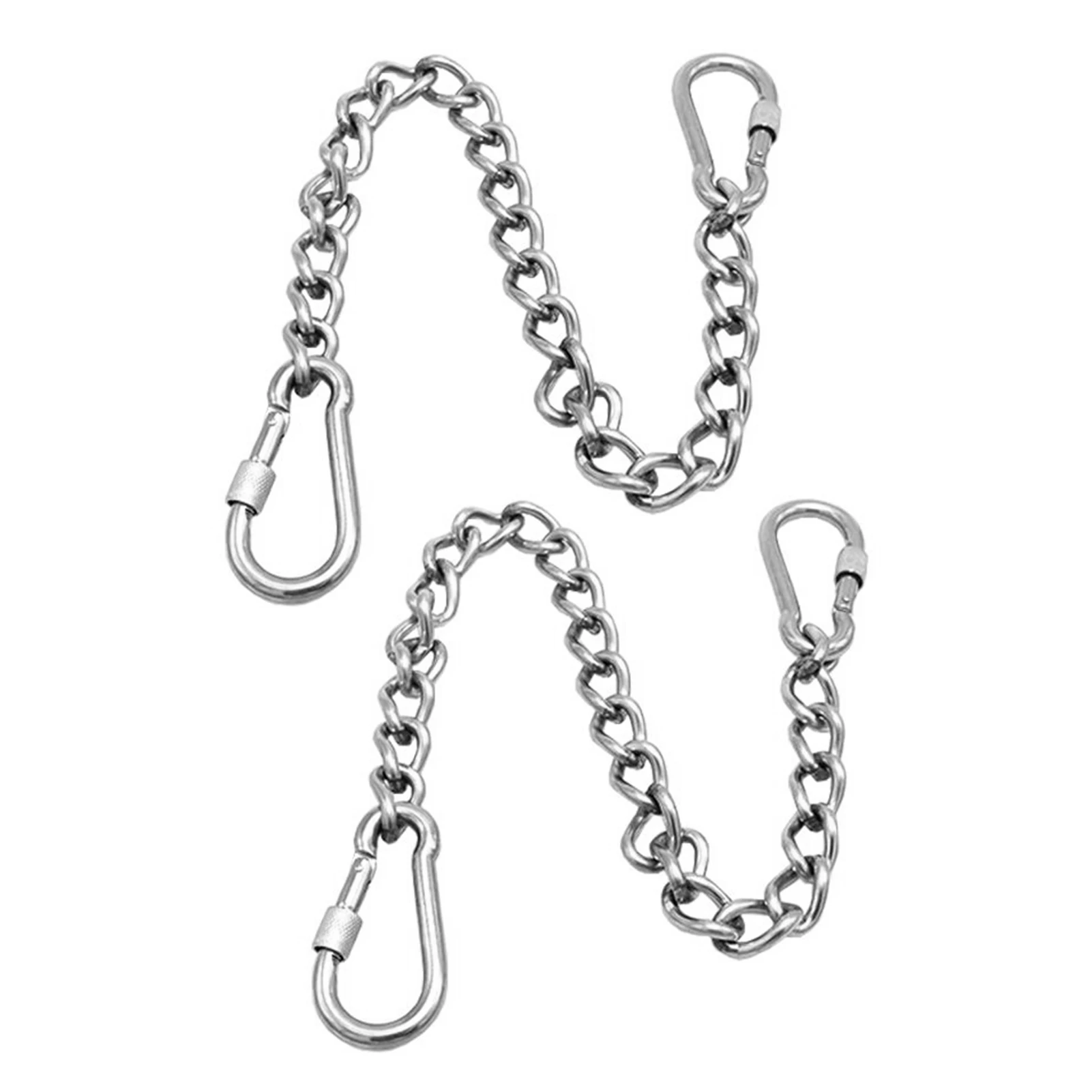

2pack Garden Outdoor Hammock With Carabiners Heavy Duty Adjustable Sandbag Hanging Chair Chain Extension Indoor Accessories