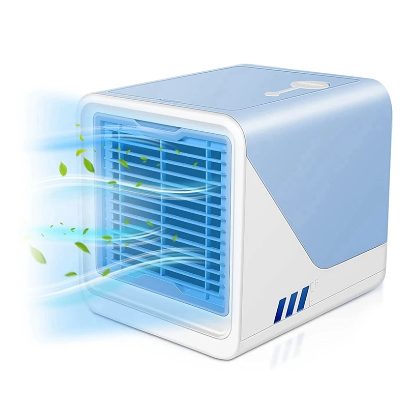 

Portable Air Conditioner,Personal Air Cooler With 3-Speeds,Mini Air Conditioner With LED Light,Desktop Cooling Fan