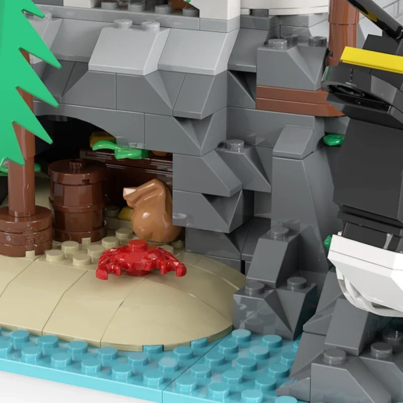 Moc строительные кирпичи модель замка Eldorado корабль венок фортец технология
