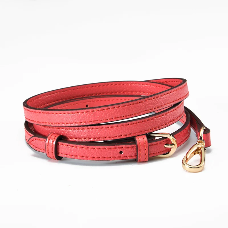 1.2cm wide Leather Replacement Belt Crossbody Strap Purse Handles Luxury Adjustable Shoulder Strap Women Bag Accessorie