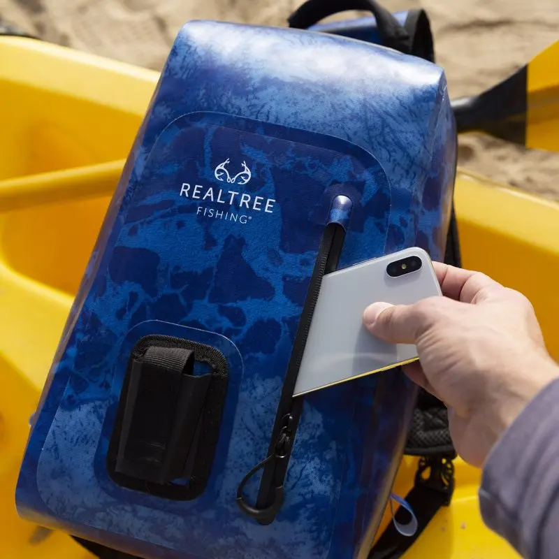 Realtree 15 Ltr Wav3 Sling Dry Bag, Unisex, Blue, Lightweight