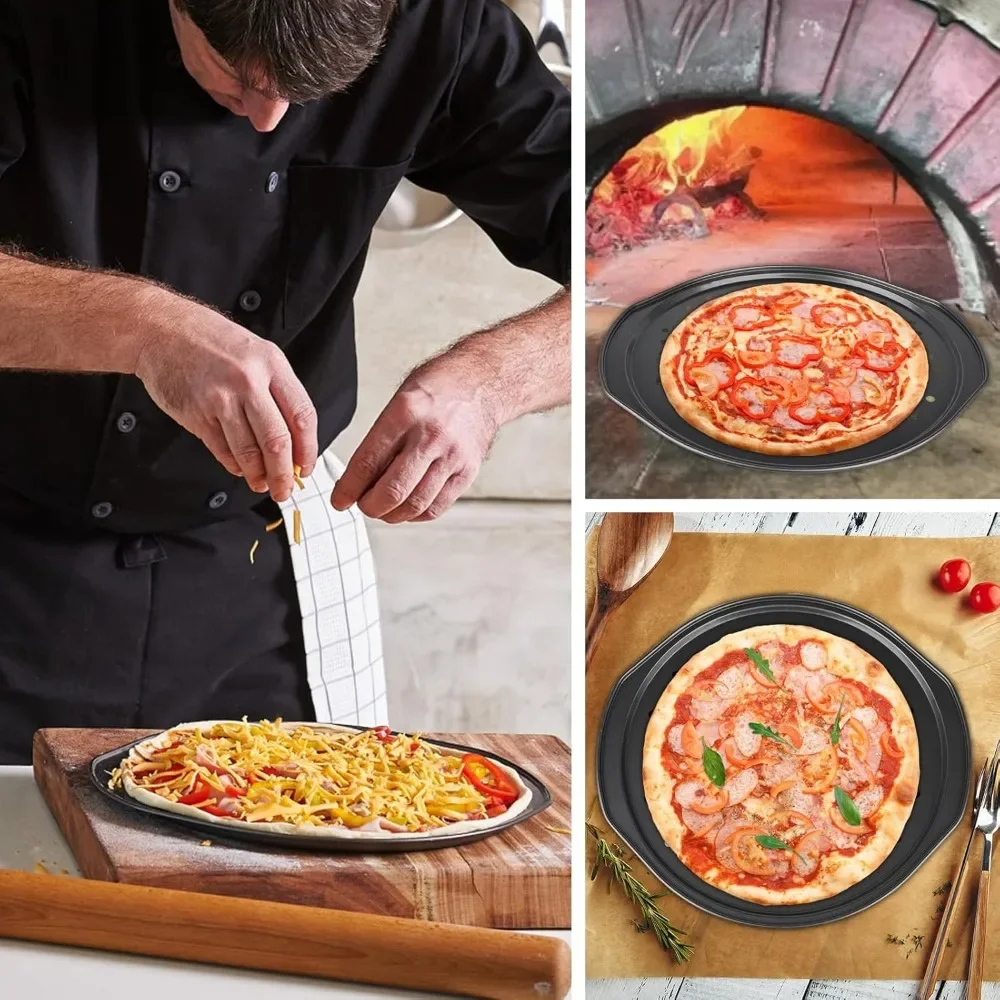 Сковорода для пиццы с антипригарным покрытием противень отверстиями кухонная