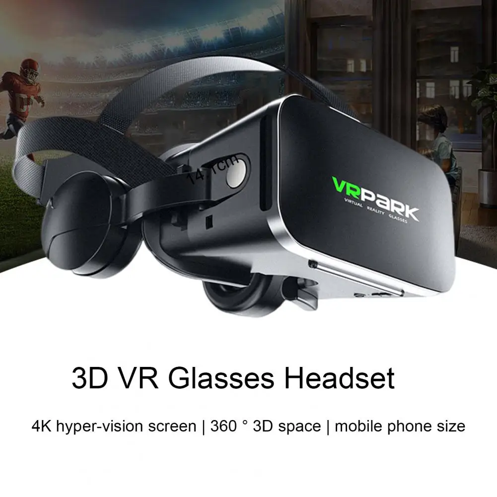 

3D Headset Wear-resistant Function Keys Easy to Clean 3D Wireless VR Glasses