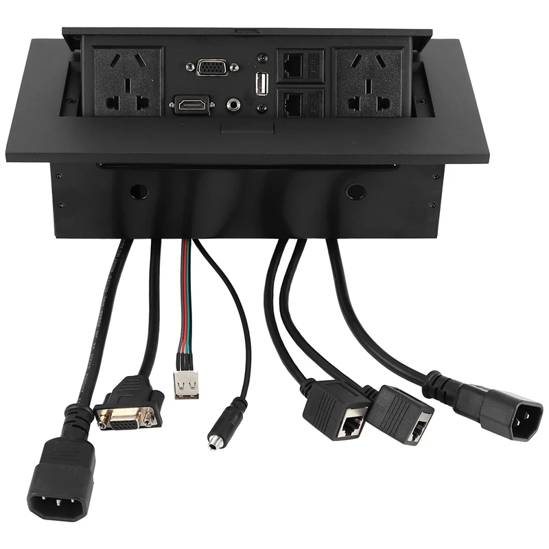 

Стандартная универсальная настольная розетка FULL-K514 с поддержкой HDMI, HD разъемом для офисной конференции