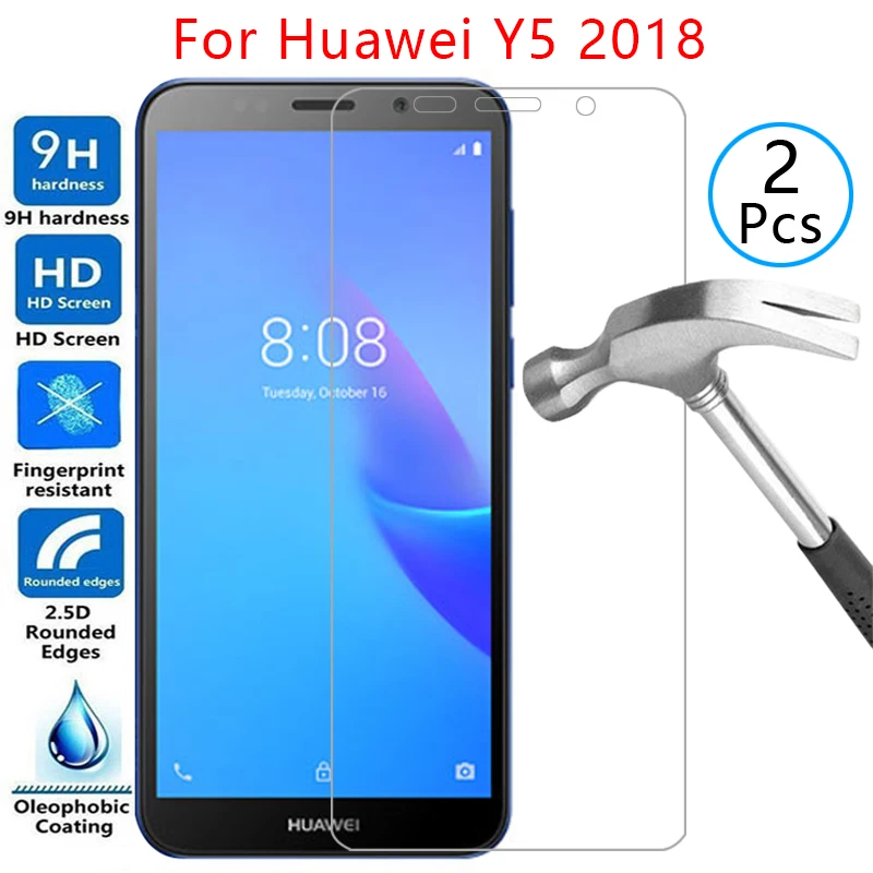 Закаленное стекло для защиты экрана для huawei y5 lite prime 2018, чехол для y 5 5y light y5lite y5prime y52018, защитный чехол