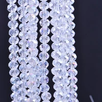 4681012mm crystal rondel beads wheel faceted glass beads for jewelry making diy jewelry accessories jewelry findings