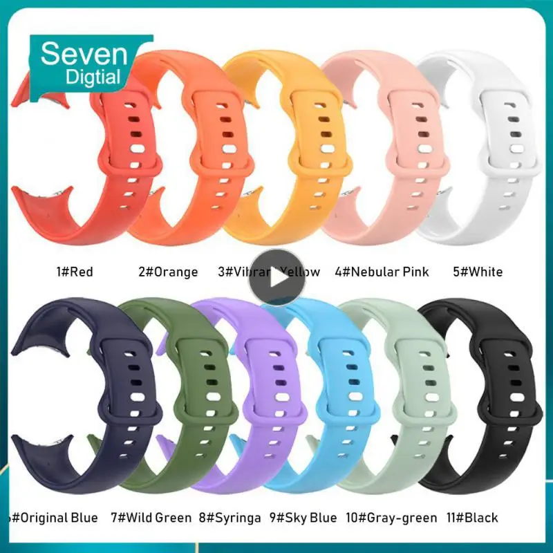 

Fall Proof Replacement Strap 45mm Dustproof Silicone Strap Smart Accessories Butterfly Double Hole Watchband