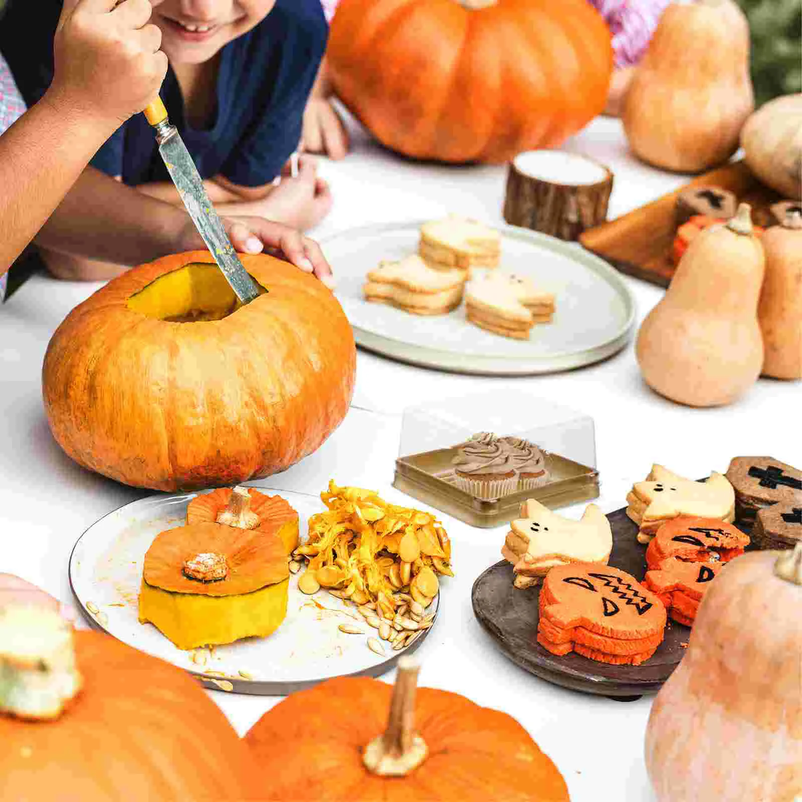 50 шт. маленькие контейнеры для еды мини-коробки торта лунная упаковка макароны