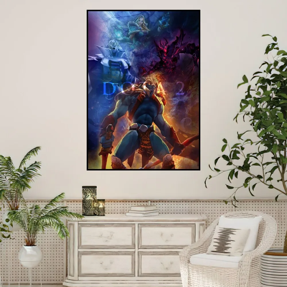 Игровой постер Dota 2 маленькие принты Настенная картина для спальни гостиной