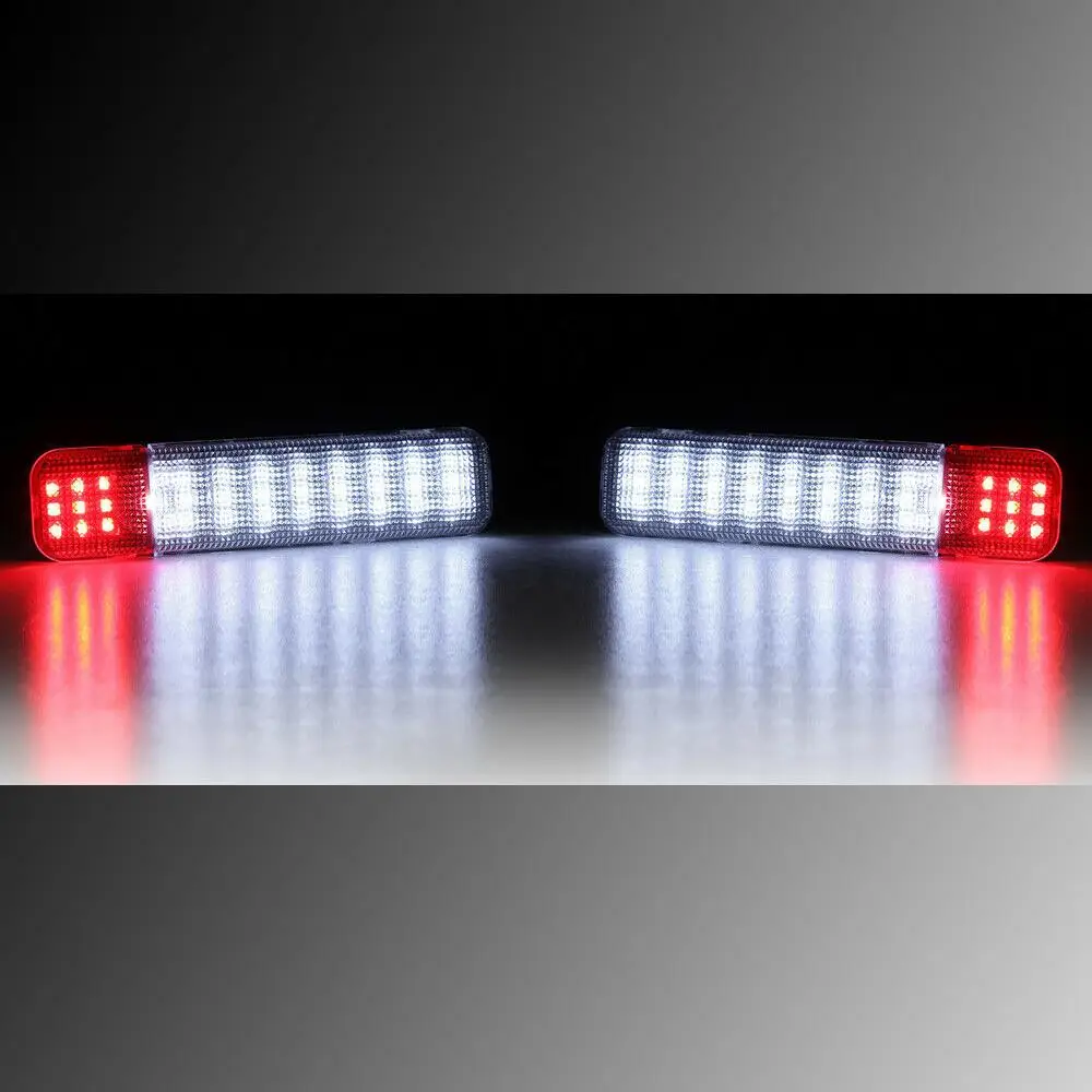 2 шт. светодиодный прозрачный/красный объектив внутренняя дверная панель