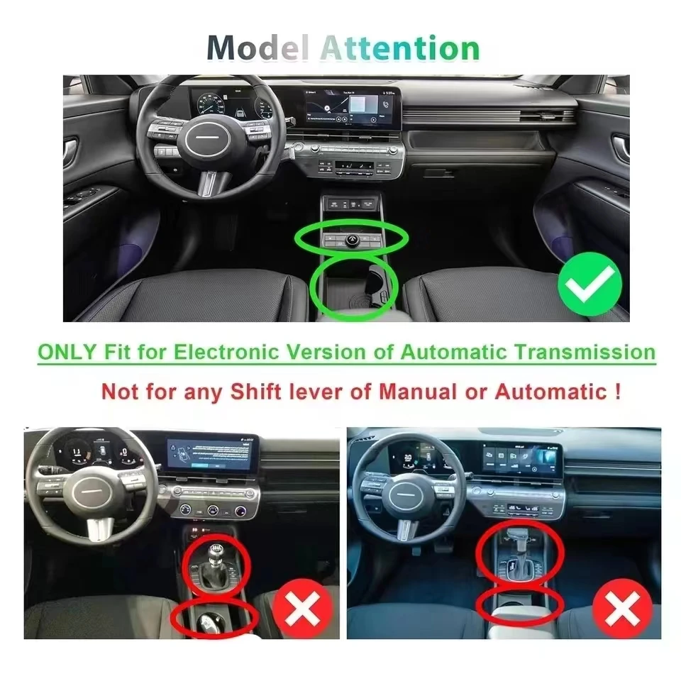 Подлокотник для Hyundai Kona SE SEL 2024, аксессуары для хранения, центральный подлокотник для консоли, коробка для хранения, подлокотник для автомобиля, дополнительный Органайзер (art.: 3920c865af342) - 3920c865af342