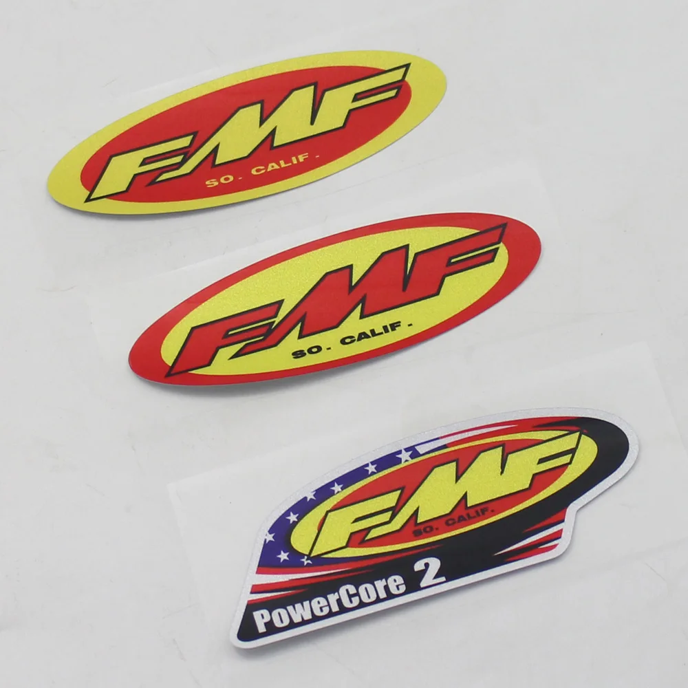 

1PC FMF Sticker So Calif PowerCore 2 Motorcycle Exhaust Pipe Decals Universal for Motorbikes Cars Mufflers
