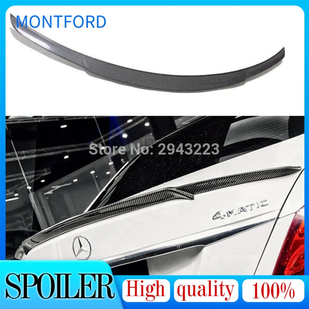 

Sedan 4Door For Mercedes Benz New C Class W205 C63 C180 C200 C250 C260 2014 - UP Carbon Fiber Rear Trunk Roof Spoiler Wing