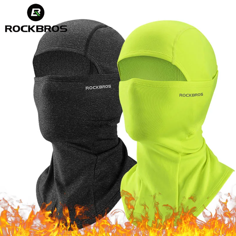 

ROCKBROS Keep Warm Balaclava Winter Women Men's Motorcycle Bike Helmet Inner Cap Cycling Skiing Face Mask Thermal Windproof Hat