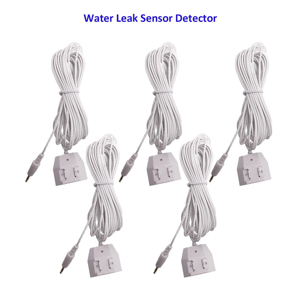 5pcs water sensor detector de vazamento 6-meter long with Double-side Metal Contact Detecting Water Leakage for smart home