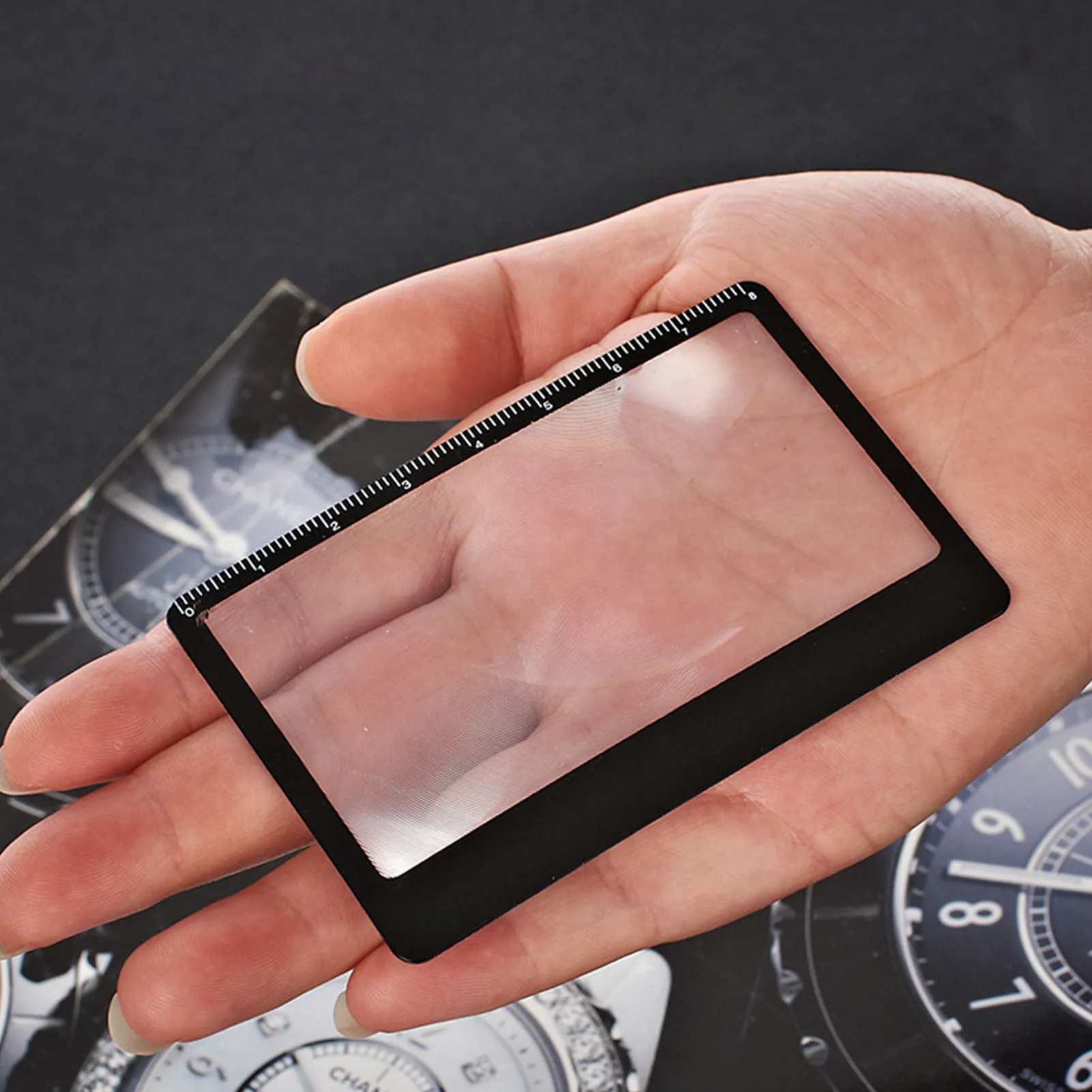 

Увеличительное стекло 3X, ультратонкое удобное увеличительное стекло, портативное карманное увеличительное стекло для кредитных карт с HD-зеркалом для чтения