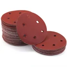 Наждачная бумага, круглые шлифовальные диски, шлифовальная бумага с крючком и петлей, полировальный лист, наждачная бумага с 8 отверстиями, 125 мм