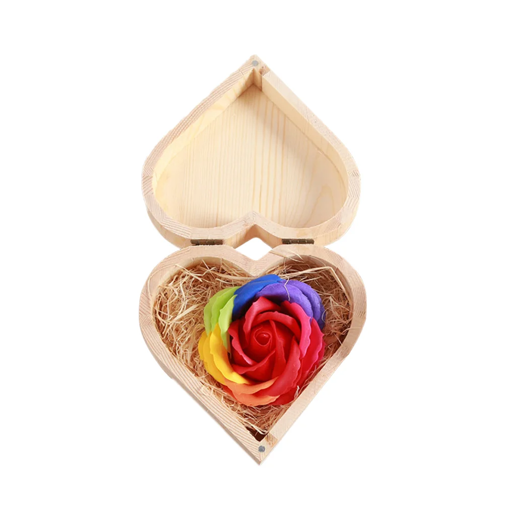 

Guest Soap Gift Box Natural Bar Soap Memorial Gift Withered Roses Soap Soap Flower Heart Decor