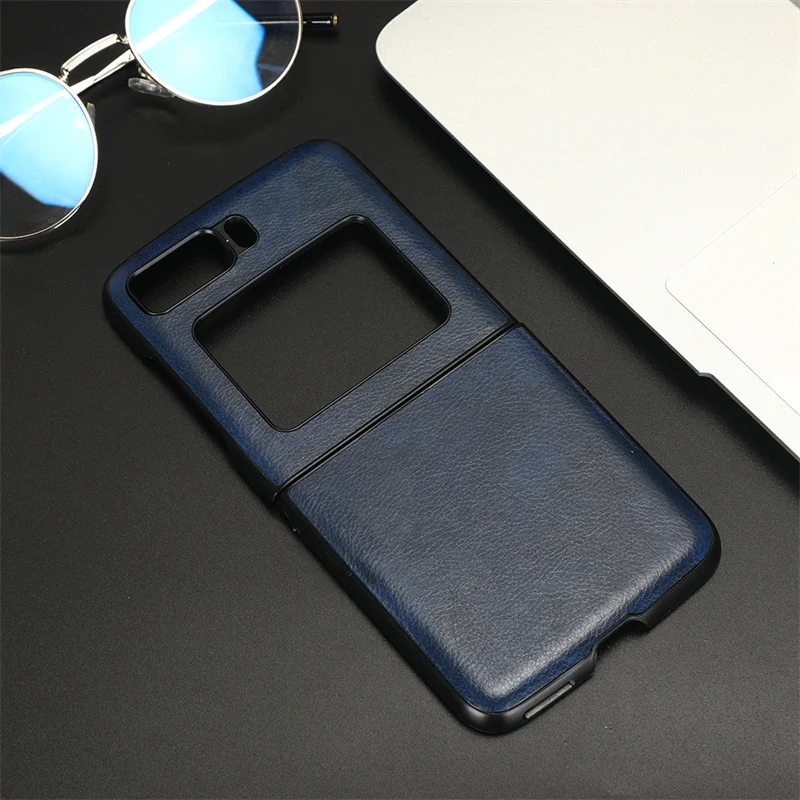 

For MOTOROLA Moto Razr 3 Luxury Litchi Striae PU Leather Hard Back Cover Case For MOTOROLA Moto Razr 2022 Phone Case