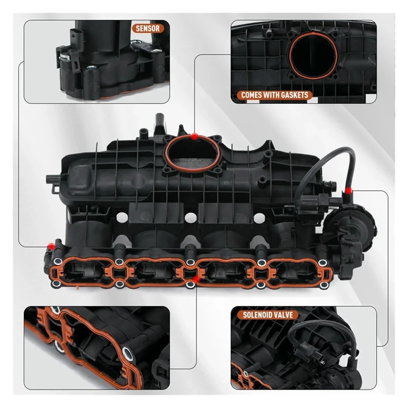 Впускной коллектор двигателя для A3 Q3 Q5 A5 VW Beetle Jetta Golf MK7 Tiguan B8 EA888 Gen3 06L 133 201 AH 06L133201AH