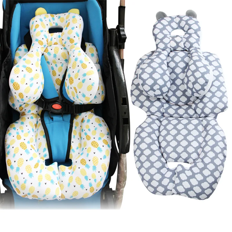 New Infant Baby Stroller Sleeping Pad Neck Pillow Dual-use Children's Car Seat Cushion