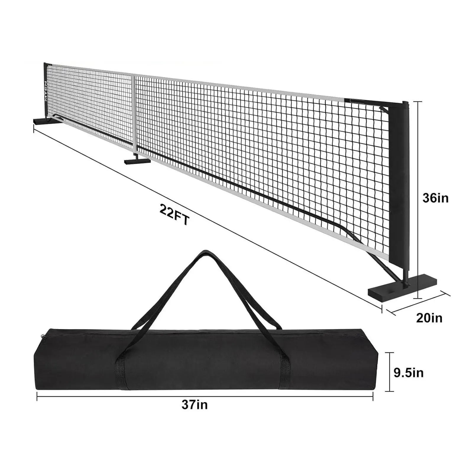 Портативный пиклбол с сумкой для переноски легко устанавливаемое оборудование 22