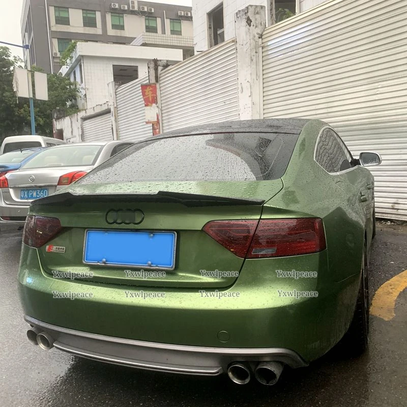 Спойлер из углеродного волокна для Audi A5 B8 2008-2016 Sportback Coupe 2-DR/4-DR M4 накладка на заднее