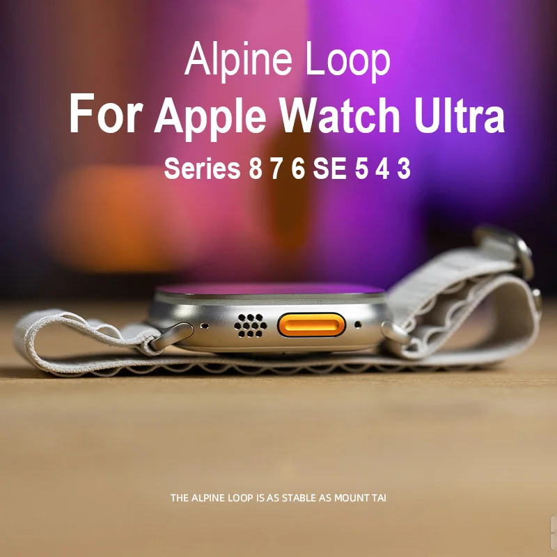 

Alpine loop strap For Apple watch Strap 49mm 44mm 40mm 45mm 41mm 42mm 38mm 49 44 45 mm bracelet iWatch series 7 6 3 se 8 Ultra